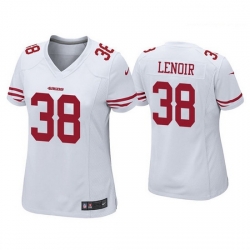 Women San Francisco 49ers 38 Deommodore Lenoir White Jersey