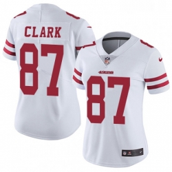 Womens Nike San Francisco 49ers 87 Dwight Clark Elite White NFL Jersey