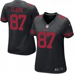 Womens Nike San Francisco 49ers 87 Dwight Clark Game Black NFL Jersey