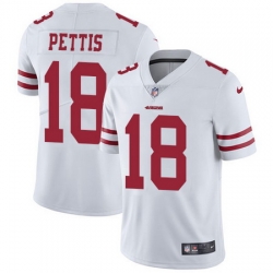 Nike 49ers #18 Dante Pettis White Youth Stitched NFL Vapor Untouchable Limited Jersey