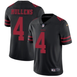 Nike 49ers #4 Nick Mullens Black Alternate Youth Stitched NFL Vapor Untouchable Limited Jersey