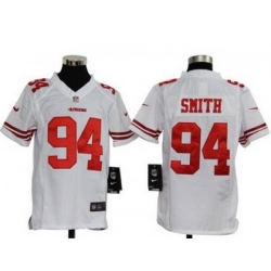 Youth Nike Youth NFL San Francisco 49ers #94 Smith White jersey