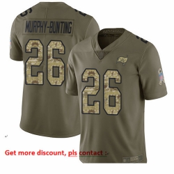 Buccaneers 26 Sean Murphy Bunting Olive Camo Men Stitched Football Limited 2017 Salute To Service Jersey