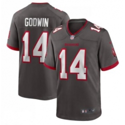 Men Buccaneers 14 Chris Godwin Pewter Gray Stitched NFL Jersey