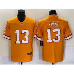 Men Tampa Bay Buccaneers 13 Mike Evans Orange Vapor Untouchable Limited Stitched Jersey