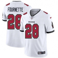 Men Tampa Bay Buccaneers 28 Leonard Fournette Men Nike White Vapor Limited Jersey