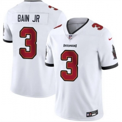 Men Tampa Bay Buccaneers  3 Rueben Bain Jr White 2026 Draft Vapor Limited Stitched Jersey