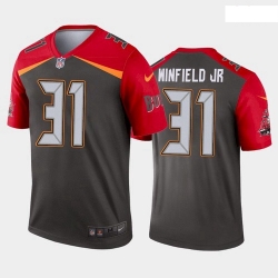 Men Tampa Bay Buccaneers 31 Antoine Winfield Jr  Inverted Legend Pewter Jersey