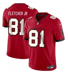 Men Tampa Bay Buccaneers  81 Kenny Fletcher Jr Red 2026 Draft Vapor Limited Stitched Jersey