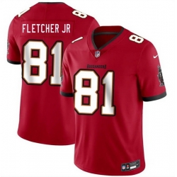 Men Tampa Bay Buccaneers  81 Kenny Fletcher Jr Red 2026 Draft Vapor Limited Stitched Jersey