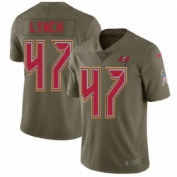 Mens Nike Tampa Bay Buccaneers 47 John Lynch Limited Olive 2017 Salute to Service NFL Jersey