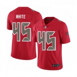 Mens Tampa Bay Buccaneers 45 Devin White Limited Red Rush Vapor Untouchable Football Jersey