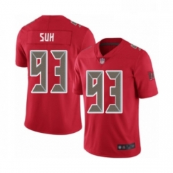 Mens Tampa Bay Buccaneers 93 Ndamukong Suh Limited Red Rush Vapor Untouchable Football Jersey