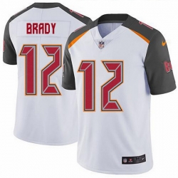 Nike Buccaneers 12 Tom Brady White Men Stitched NFL Vapor Untouchable Limited Jersey