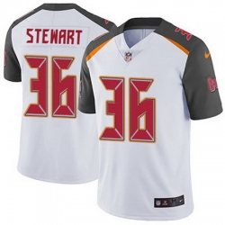 Nike Buccaneers #36 M J Stewart White Mens Stitched NFL Vapor Untouchable Limited Jersey