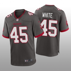 Nike Buccaneers 45 Devin White Grey New 2020 Vapor Untouchable Limited Jersey