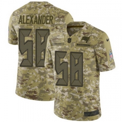 Nike Buccaneers #58 Kwon Alexander Camo Mens Stitched NFL Limited 2018 Salute To Service Jersey