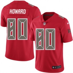 Nike Buccaneers #80 O  J  Howard Red Mens Stitched NFL Limited Rush Jersey