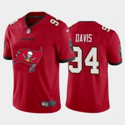 Nike Buccaneers 94 Khalil Davis Red Team Big Logo Vapor Untouchable Limited Jersey