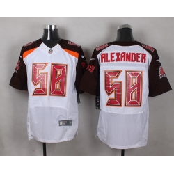 Nike Tampa Bay Buccaneers #58 Kwon Alexander White Mens Stitched NFL New Elite Jersey