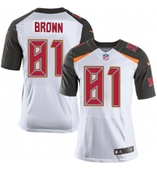 Nike Tampa Bay Buccaneers 81 Antonio Brown White Men Stitched NFL New Elite Jersey