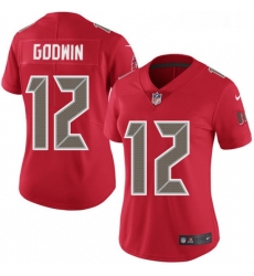 Womens Nike Tampa Bay Buccaneers 12 Chris Godwin Limited Red Rush Vapor Untouchable NFL Jersey