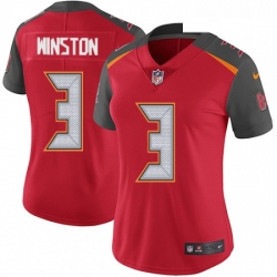 Womens Nike Tampa Bay Buccaneers 3 Jameis Winston Elite Red Team Color NFL Jersey