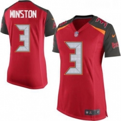 Womens Nike Tampa Bay Buccaneers 3 Jameis Winston Game Red Team Color NFL Jersey