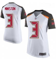 Womens Nike Tampa Bay Buccaneers 3 Jameis Winston Game White NFL Jersey