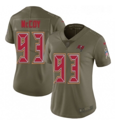 Womens Nike Tampa Bay Buccaneers 93 Gerald McCoy Limited Olive 2017 Salute to Service NFL Jersey