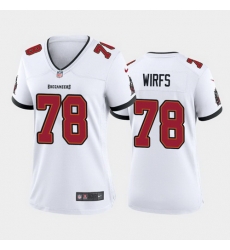 women tristan wirfs tampa bay buccaneers white game jersey 2020 