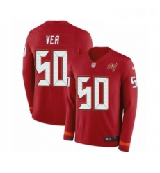 Youth Nike Tampa Bay Buccaneers 50 Vita Vea Limited Red Therma Long Sleeve NFL Jersey