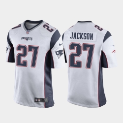 Men New England Patriots #27 J.C. Jackson Game Jersey White