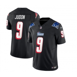 Men New England Patriots 9 Matthew Judon Black 2023 F U S E  Throwback Limited Stitched Football Jersey