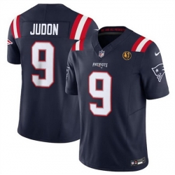 Men New England Patriots 9 Matthew Judon Navy 2023 F U S E  With John Madden Patch Vapor Limited Stitched Football Jersey