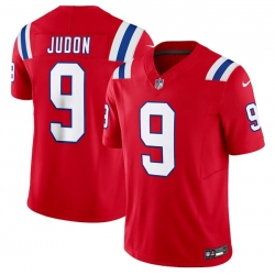 Men New England Patriots 9 Matthew Judon Red 2023 F U S E  Vapor Limited Stitched Football Jersey