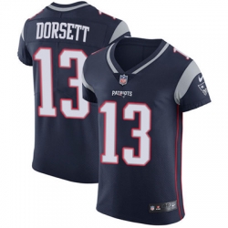 Men Nike Patriots #13 Phillip Dorsett Navy Blue Team Color Stitched NFL Vapor Untouchable Elite Jersey