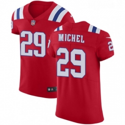 Mens Nike New England Patriots 29 Sony Michel Red Alternate Vapor Untouchable Elite Player NFL Jersey