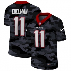 New England Patriots 11 Julian Edelman Men Nike 2020 Black CAMO Vapor Untouchable Limited Stitched NFL Jersey