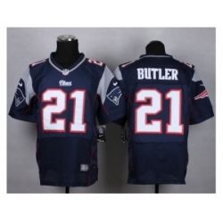 Nike New England Patriots 21 Malcolm Butler blue Elite NFL Jersey