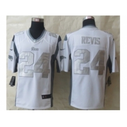 Nike New England Patriots 24 Darrelle Revis White Game Platinum NFL Jersey