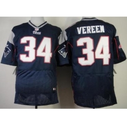 Nike New England Patriots 34 Shane Vereen Blue Elite NFL Jersey