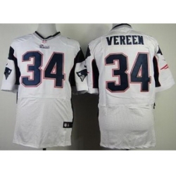 Nike New England Patriots 34 Shane Vereen Elite White NFL Jersey