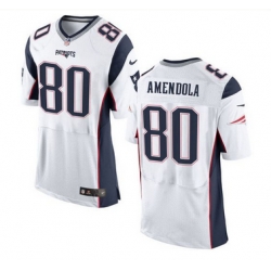 Nike New England Patriots #80 Danny Amendola White Men 27s Stitched NFL New Elite Jersey