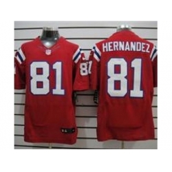 Nike New England Patriots 81 Aaron Hernandez Red Elite jerseys