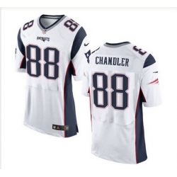 Nike New England Patriots #88 Scott Chandler White Men 27s Stitched NFL New Elite Jersey