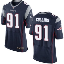 Nike New England Patriots #91 Jamie Collins Navy Blue Team Color Men 27s Stitched NFL New Elite Jersey