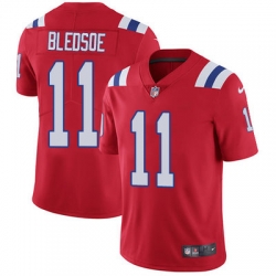 Nike Patriots #11 Drew Bledsoe Red Alternate Mens Stitched NFL Vapor Untouchable Limited Jersey