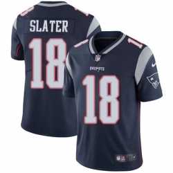 Nike Patriots #18 Matt Slater Navy Blue Team Color Mens Stitched NFL Vapor Untouchable Limited Jersey