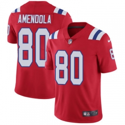 Nike Patriots #80 Danny Amendola Red Alternate Mens Stitched NFL Vapor Untouchable Limited Jersey